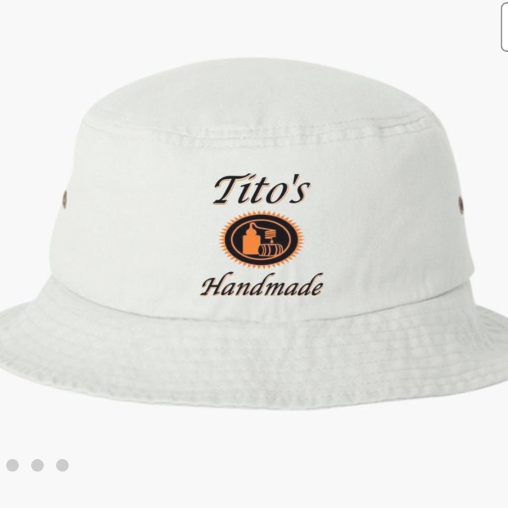 Tito's White Bucket Hat